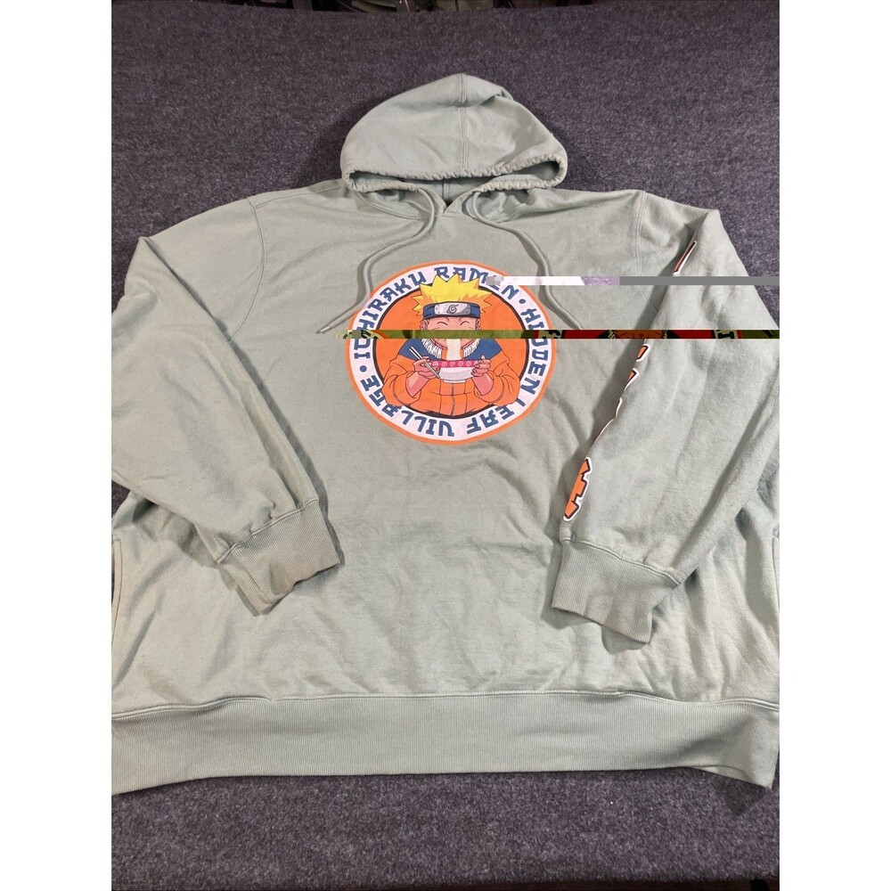 VTG 2002 Naruto Shippuden Hoodie Ramen Ichiraku Anime Hidden Leaf Village 3XL